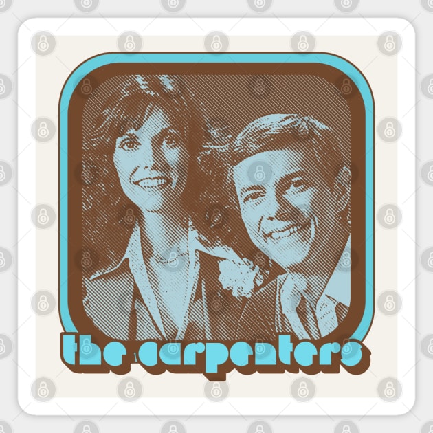 The Carpenters / Retro 70s Style Fan Design Magnet by DankFutura